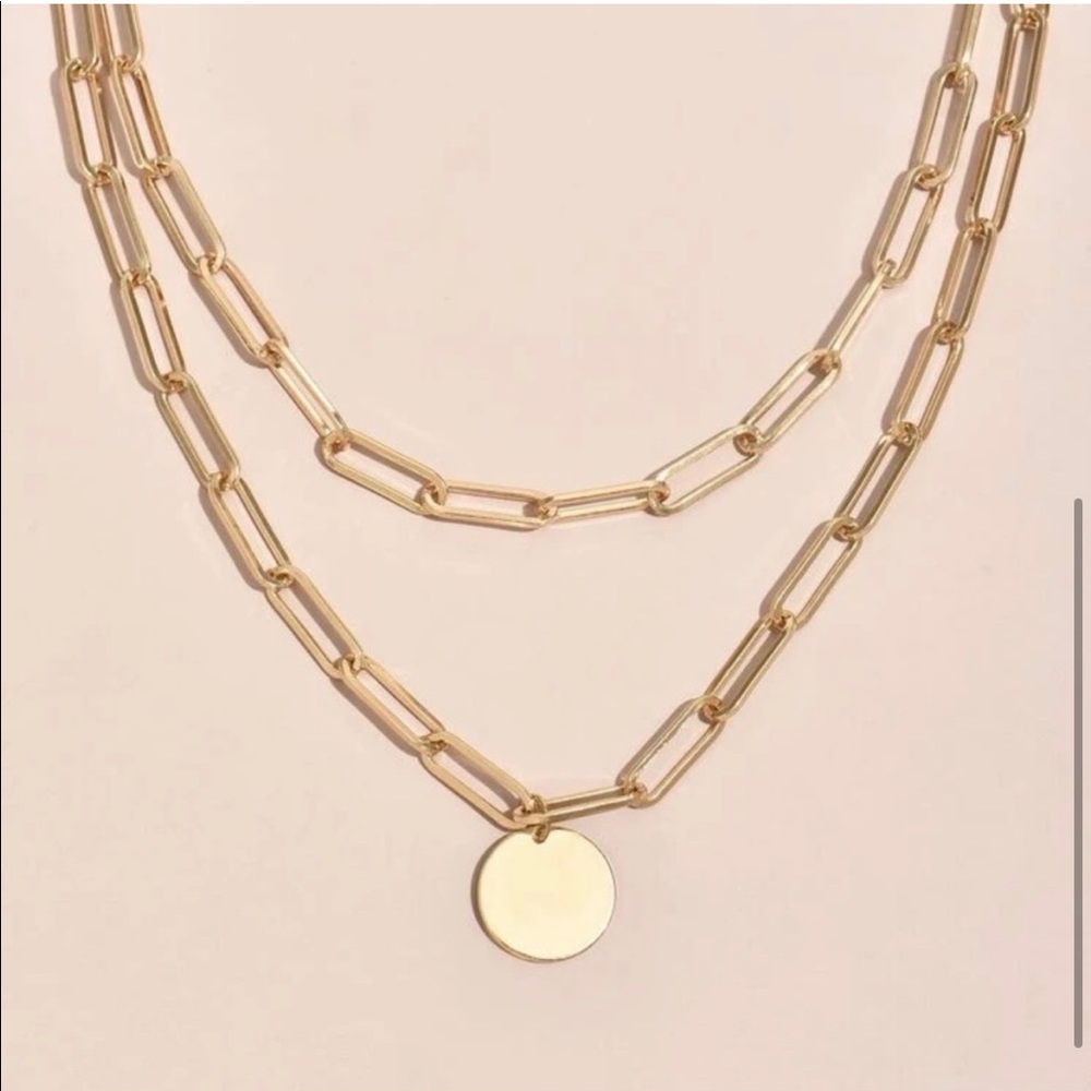 💛Gold Chain Layered Necklace💛 - Picture 4 of 5